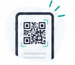 Telefon skanujący kod QR z trudnym zadaniem